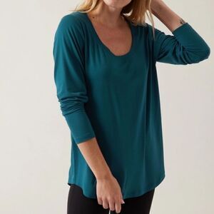 ATHLETA Stratus II Top Dark Sardinia Blue Women’s Size Small